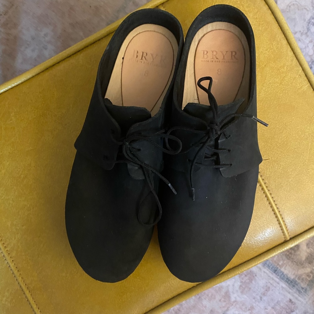 BRYR Zoe (no kilt) Platform Clogs - Coal - Size 8